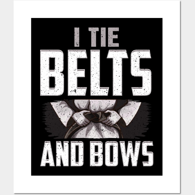 Karate I Tie Belts Not Bows Martial Arts Girl Wall Art by E